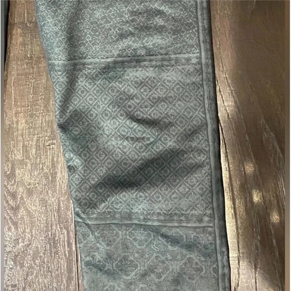 PrAna Roxanne Printed Leggings Pull On Stretch Small patchwork grey boho Moto - Picture 12 of 12